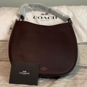 Coach Oxblood Nomad Crossbody Leather Shoulder Hobo Bag NEW with tags!